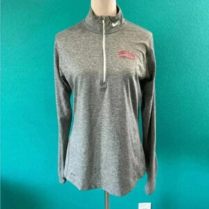 Nike grey long sleeve Boston university athletic jacket in size large